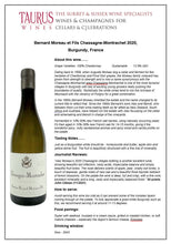 Load image into Gallery viewer, Bernard Moreau et Fils Chassagne-Montrachet 2020
